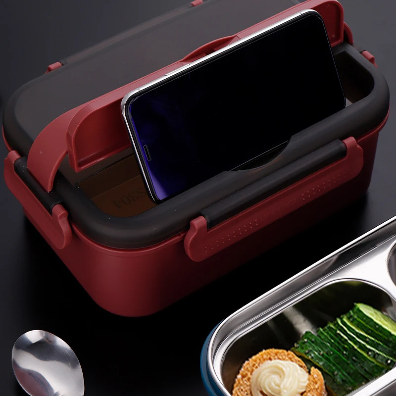 Title 6, 304 Edelstahl Isolierte Lunchbox mit Fächern Tr...