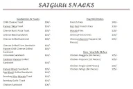 Satguru Snacks menu 4