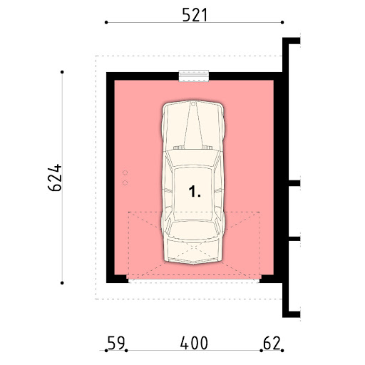 AX-G4 - Rzut garażu