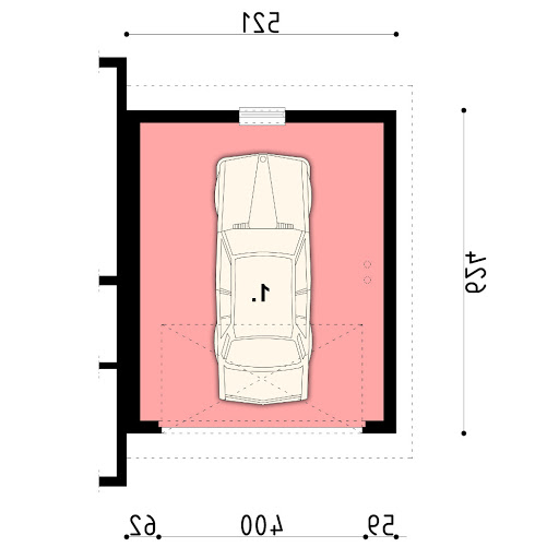 AX-G4 - Rzut garażu