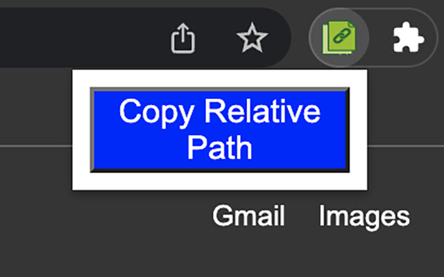 Relative Path Copier chrome extension