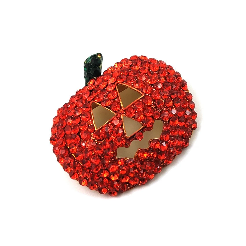 Title 5, Broche de Abóbora de Natal Vermelha com Perfura...