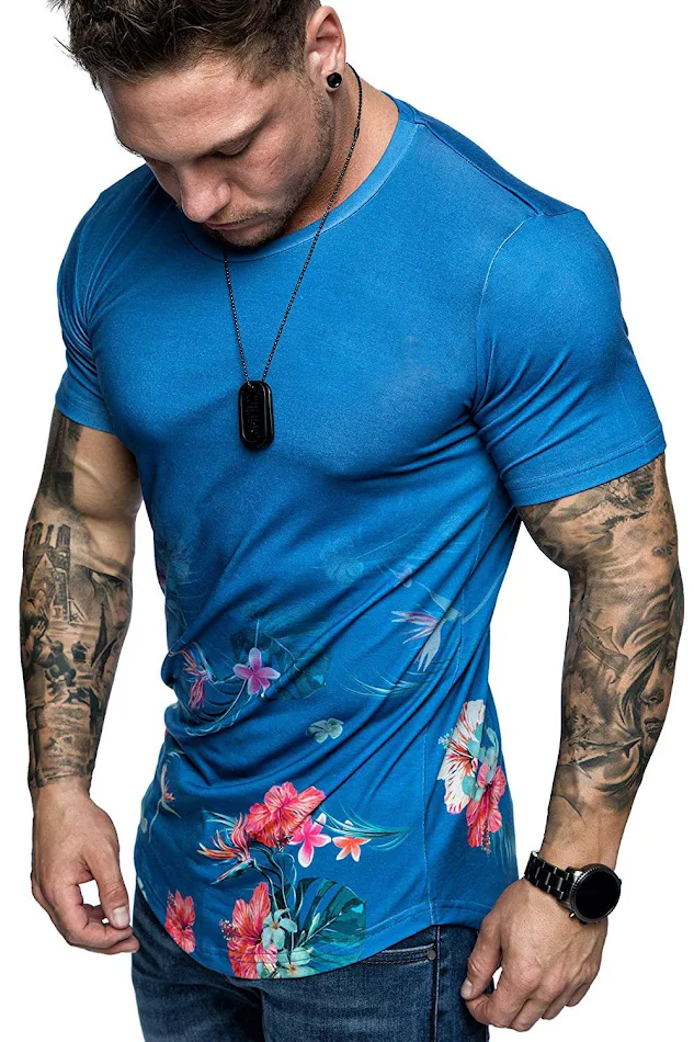 Men's Round Neck Short-sleeved T-shirt