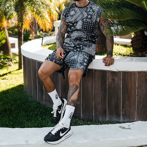 Title 2, Mens Fashion Quick Dry Pants Beach Shirt Two-P...