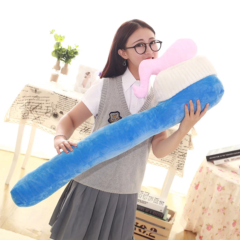 Cartoon Toothbrush Pillow Plush Toy Photo Props. Soft and cuddly for baby and kids photography. A fun and adorable prop 