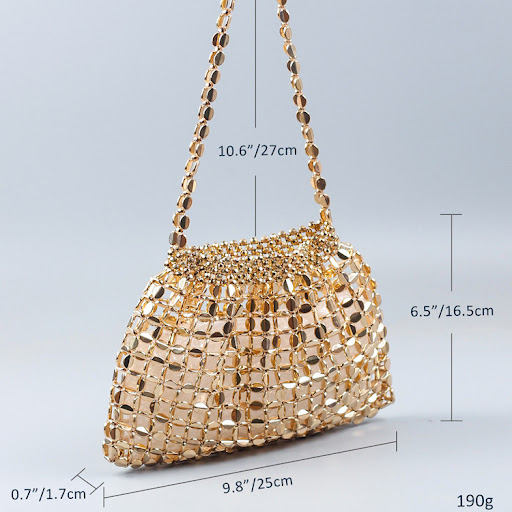 Title 12, Handmade Flat Beads Woven Large Dumpling Fashio...