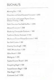 Suchali Artisan Bake House menu 1