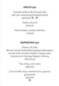 Bar Musui menu 1