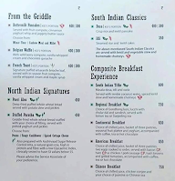 Madras Pavilion - ITC Grand Chola menu 1