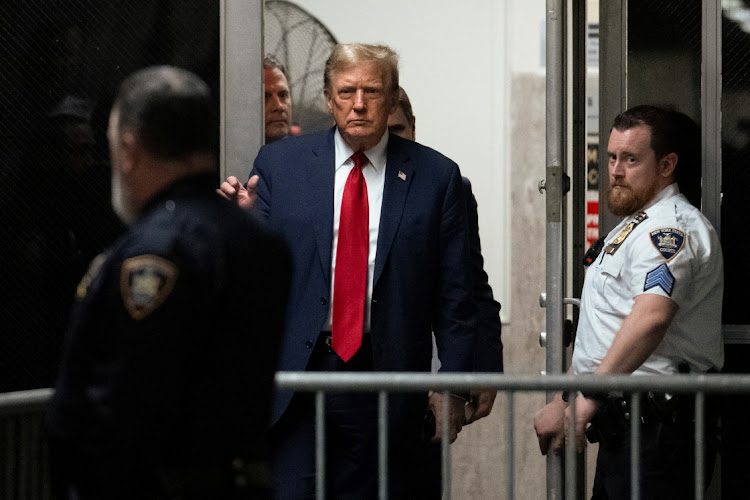 Former US president Donald Trump at the Manhattan court in New York, the US, April 15 2024. Picture: JENNAH MOON/REUTERS