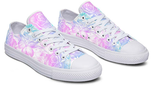Title 3, Fashion Print Couple Low-Top Canvas Shoes