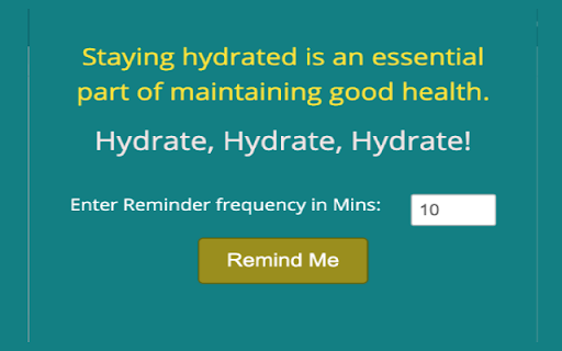 Drink Water Reminder