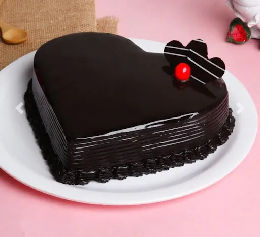 Valentine Special Heart Shape Truffle Cake