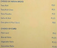 Traditional Khana Restaurant menu 4