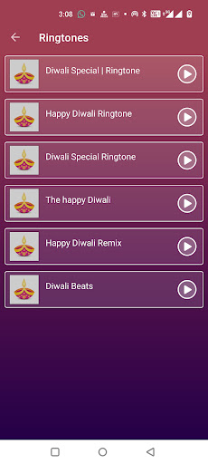 Screenshot Diwali Wishes and Ringtones