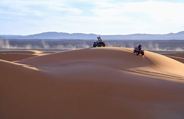 Nel deserto con con il quad di Marlak