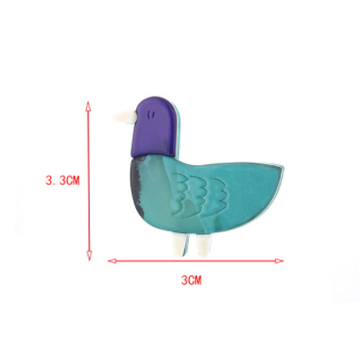 Little Duck Cute Color Matching Brooch. This adorable accessory adds a touch of fun and style to any outfit, making it e