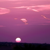 Tramonto magenta di 