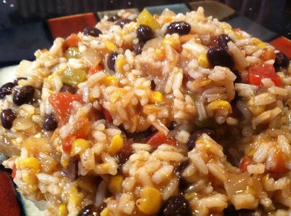 CREAMY MEXICAN BLACK BEAN TOMATO CORN RICE_image