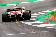 Antonio Giovinazzi of Alfa Romeo during final practice for the F1 Grand Prix at Silverstone, England, on July 13 2019.