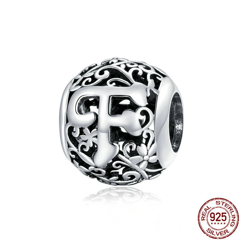 Title 24, Perles en argent sterling 26 lettres anglaises ...
