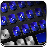 Cover Image of Baixar Black Blue Metal Keyboard 10001002 APK