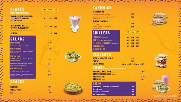 BonJuz menu 