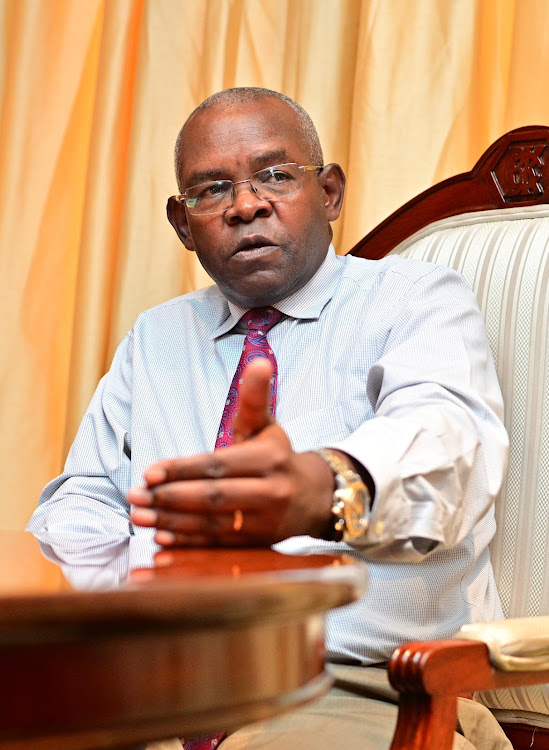 Central Bank governor Kamau Thugge during an interview at his office on April 12 2024