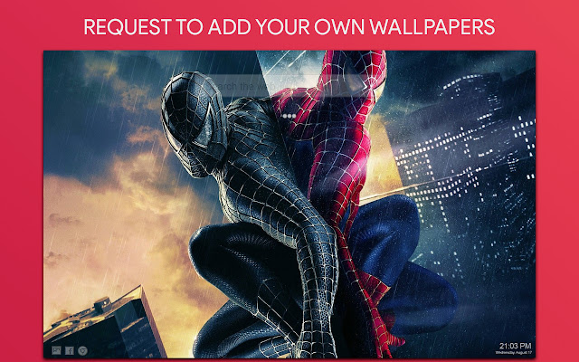Spiderman Wallpaper HD Custom New Tab
