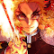 Item logo image for Kyojuro Rengoku Flaming Katana Demon Slayer - Anime Theme