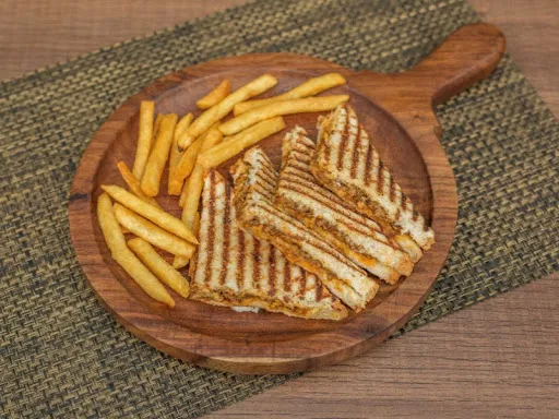 Chicken Grilled Sandwich With Fries