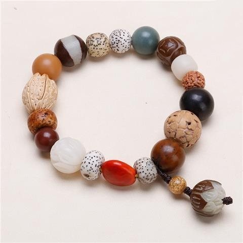 Title 3, Male and Female Buddha Beads Bracelet Vajra Bod...