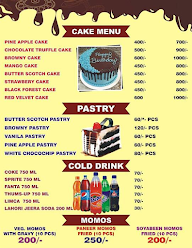 Batra Dairy menu 1