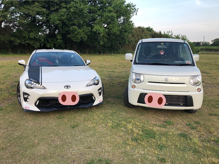 MRワゴンの小貝川・虹と自衛隊機・スタバ新作・ムーヴカスタム・86後期に関するカスタム事例の投稿画像1枚目