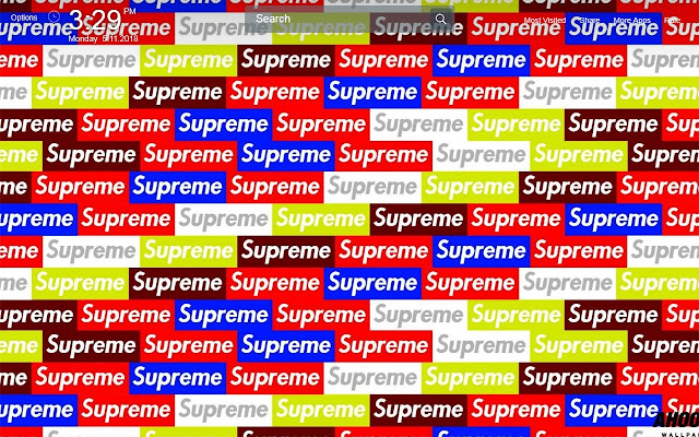 Supreme Wallpapers Theme New Tab