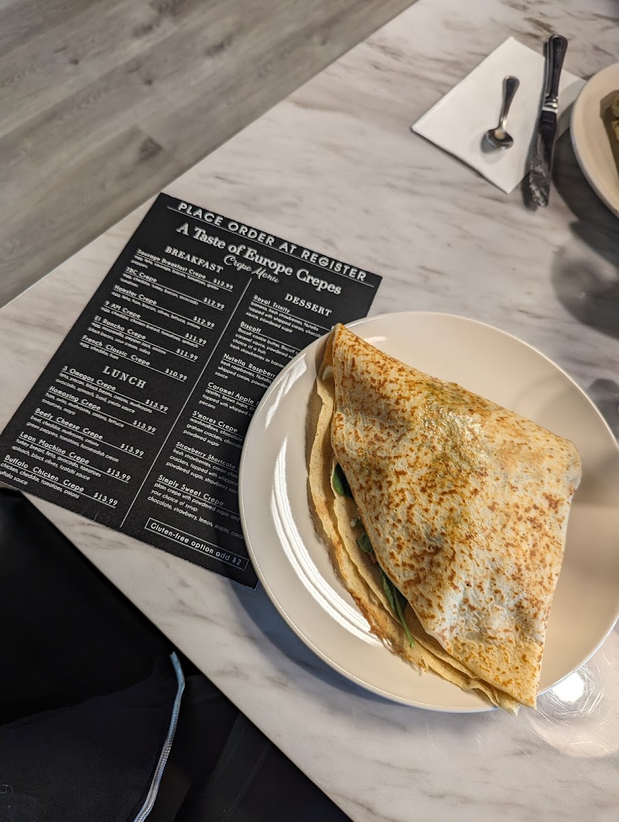 Gluten-Free at A Taste of Europe Crepes