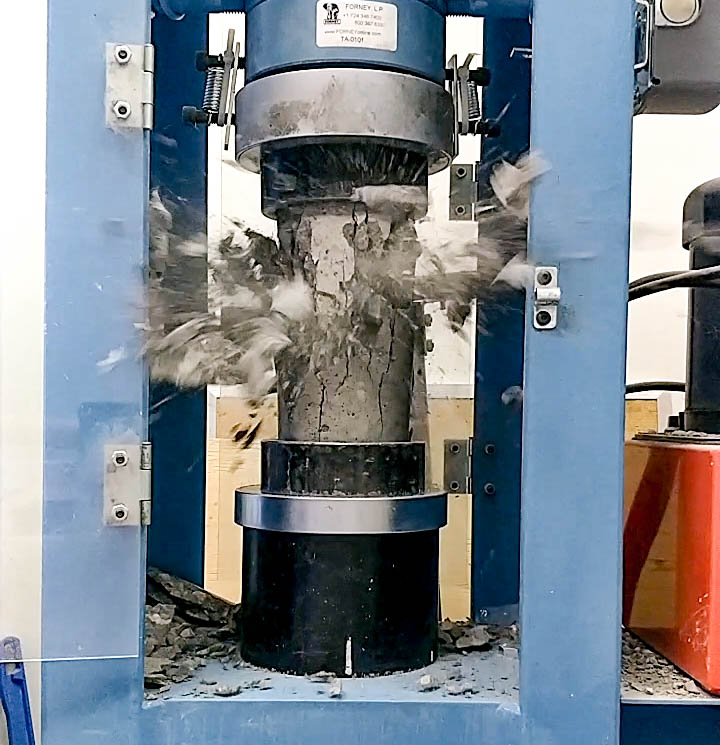 Compression Test of Concrete Cylinder
