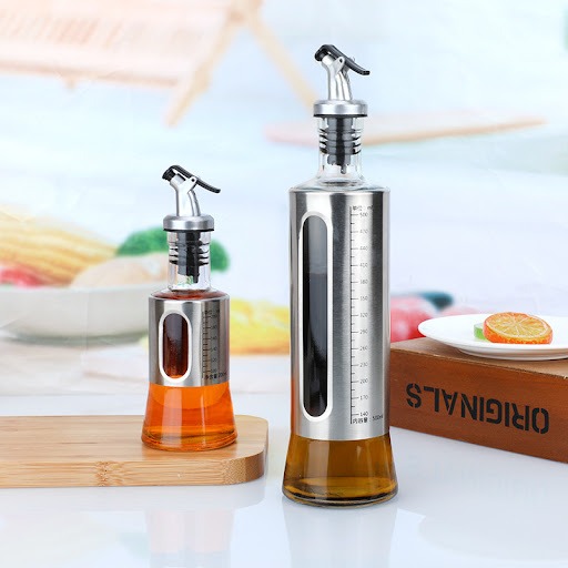Title 3, Kitchen Storage Bottle Glass Cooking Oil Vinega...