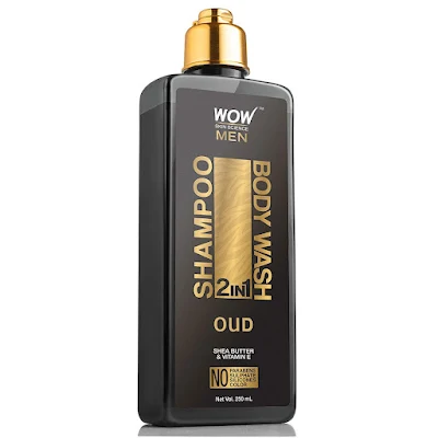 WOW Skin Science Oud 2-in-1 Shampoo + Body Wash - No Paraben, Sulfate, Silicone & Color, - 250 ml