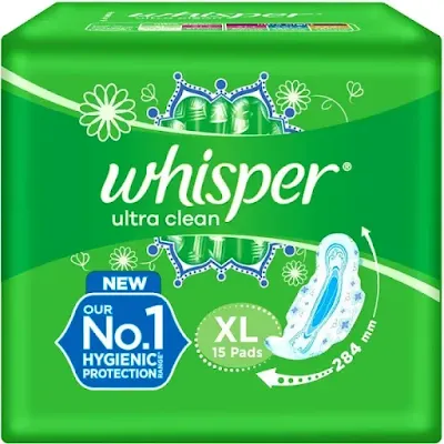 Whisper Aloe Vera Ultra Clean Xl Wings Sanitary Pad - 30 pcs