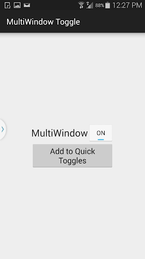 MultiWindow Toggle for Samsung