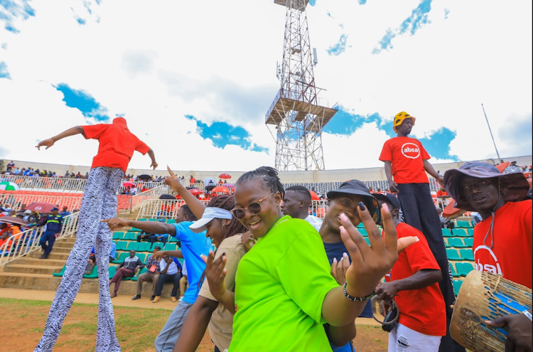 Fans during the Absa Kip Keino Classic sponsored by Absa Bank, at the Nyayo National Stadium on April 20, 2024.