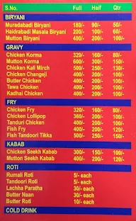 Abdul Muradabadi Chicken Corner menu 1