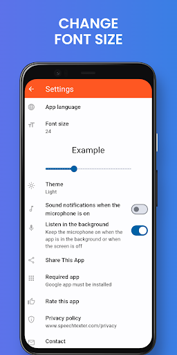 Screenshot SpeechTexter - Speech to Text