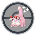 Immagine di Slowpoke con gli occhiali del 2020 - Icona cromatica attivata