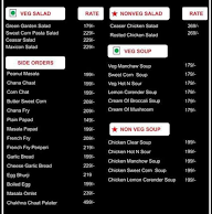 Diwana Hotel menu 1