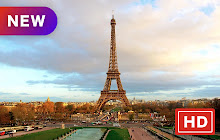 Eiffel Tower Pop Building HD New Tabs Theme small promo image