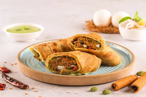 Mutton Shami Kebab Kathi Roll