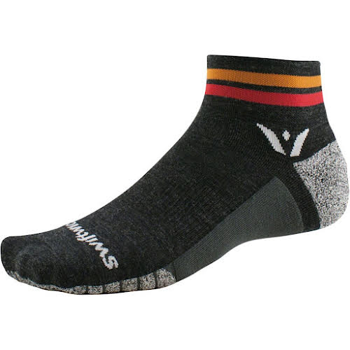 Swiftwick Flite XT Trail Two Socks - 2 inch - Red Stripe