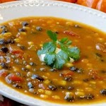 Pumpkin Black Bean Soup was pinched from <a href="http://allrecipes.com/Recipe/Pumpkin-Black-Bean-Soup/Detail.aspx" target="_blank">allrecipes.com.</a>